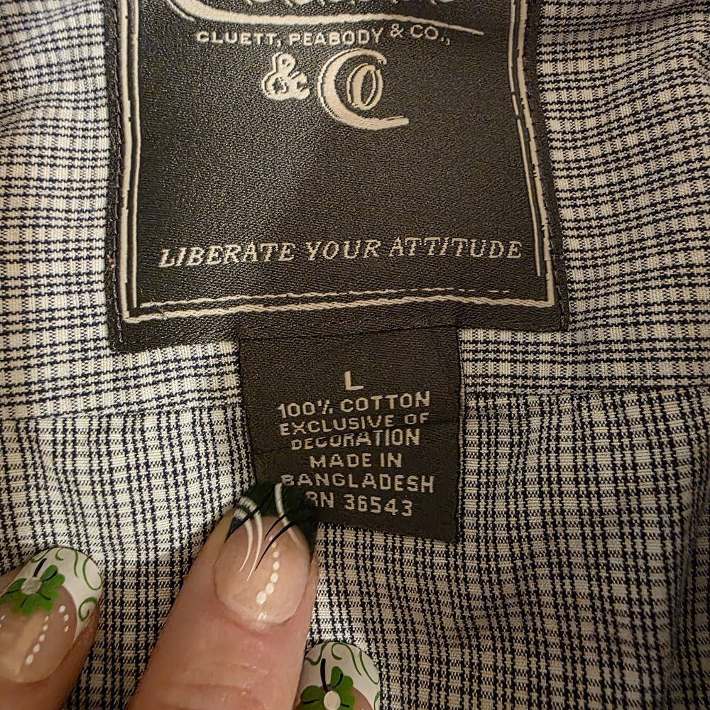 Cluett Peabody Co. Classic Multi-Color Checkered Button-Down Long Sleeve Shirt - Picture 4 of 7